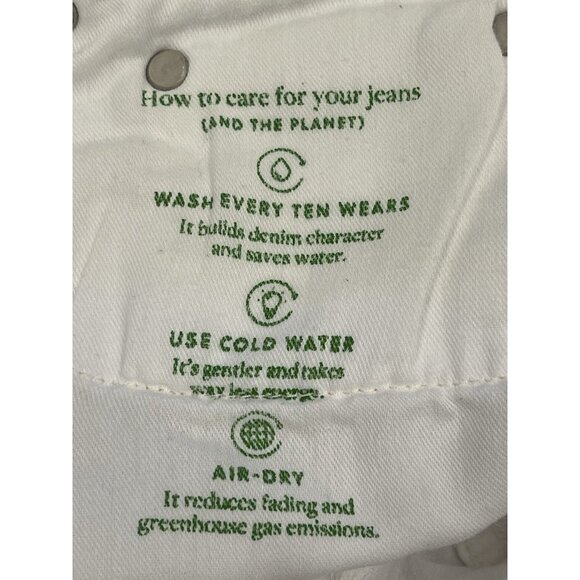 J. Crew Women’s Skinny Flare Jeans Size 29 White Stretch Zipper Pockets Denim - Picture 14 of 15